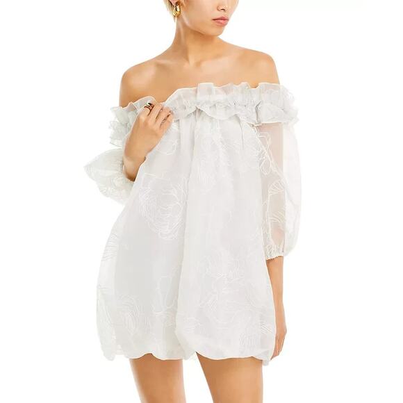 Cinq à Sept Women's Nava Dress, Ivory, Size 8 0361 - Picture 1 of 7